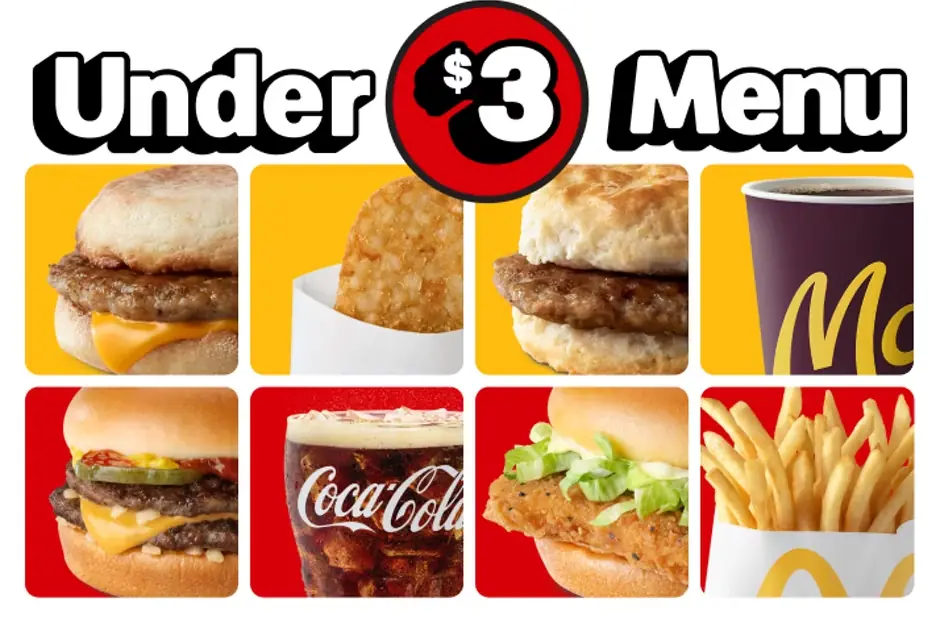 McValue Under $3 Menu