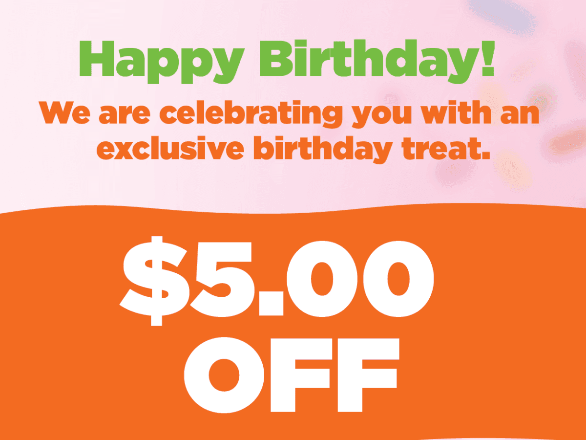 $5 Off Frozen Yogurt - Birthday Reward