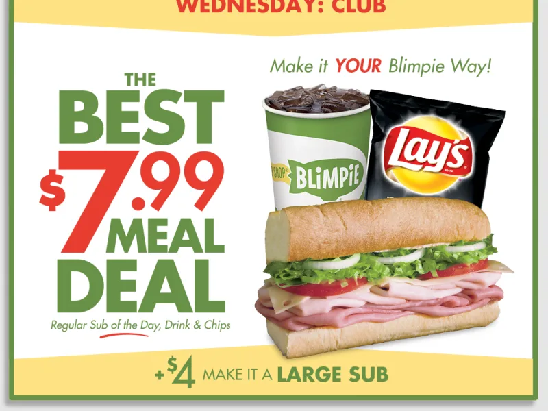$7.99 Best Meal Deal (Daily Rotating Sub)