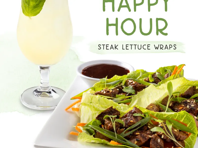 Wood-Grilled Steak Lettuce Wraps - $8