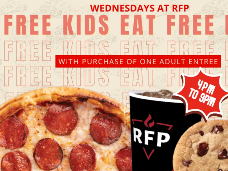 Free Kids Meal with Adult Entrée on Wednesdays