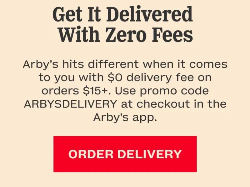 $0 Delivery Fee with Code