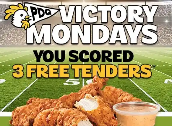 Victory Mondays: 3 Free Tenders with Combo