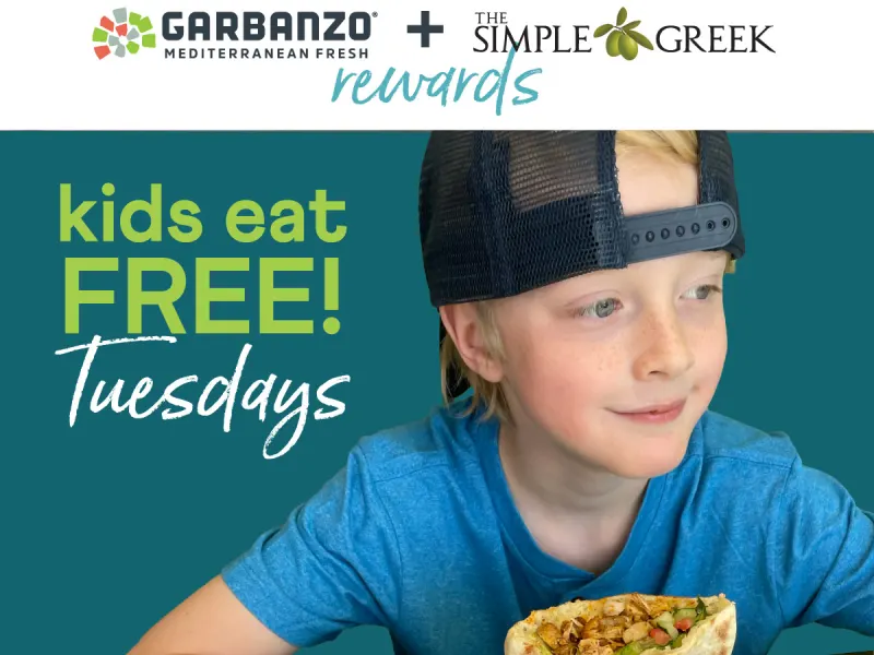 Free Kids Meal with Adult Entrée on Tuesdays - Rewards Members Only