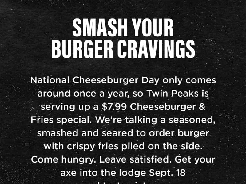 Cheeseburger & Fries $7.99 - Rewards Members Only