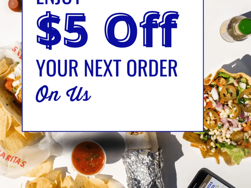 $5 Off Any Entrée - Rewards Members Only