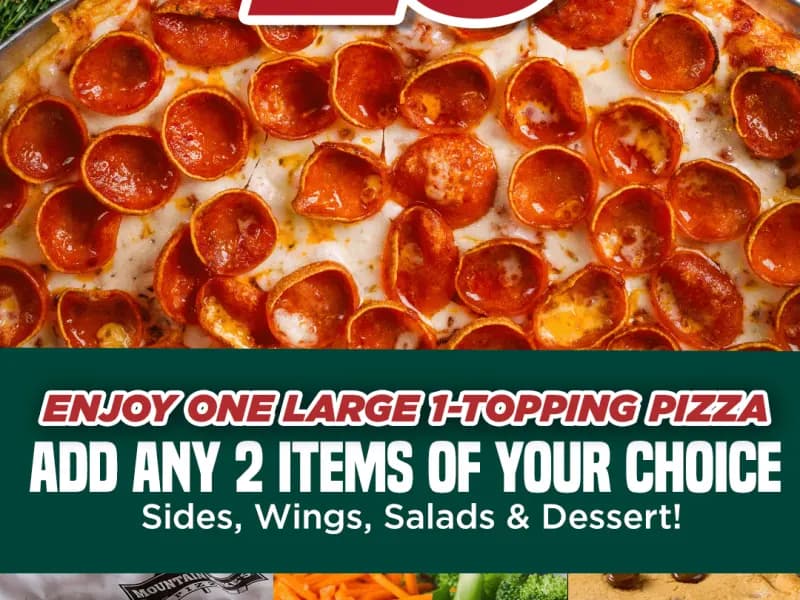 Large Pizza + 2 Sides for $29