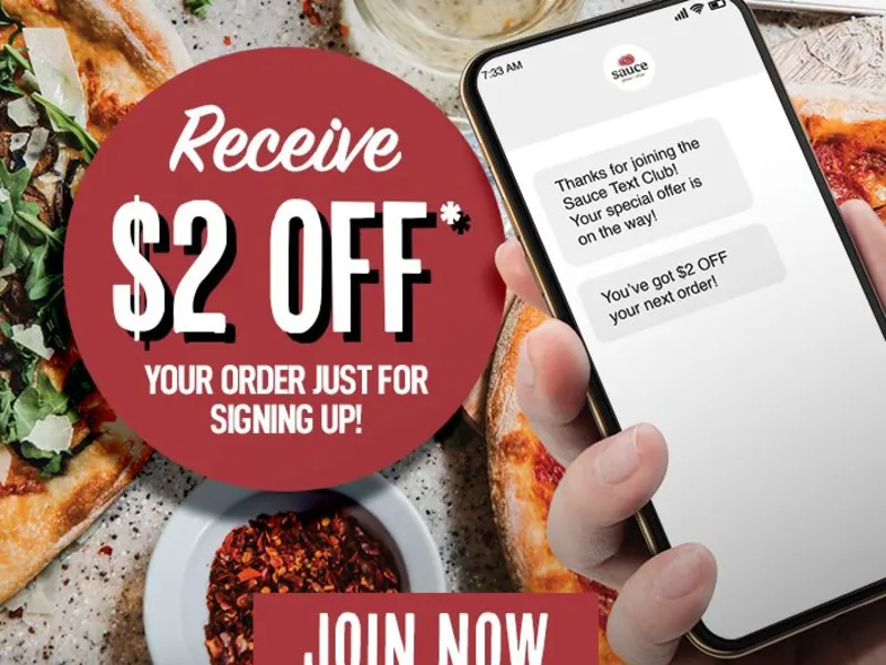 $2 Off When You Join Text Club - Free Signup Required