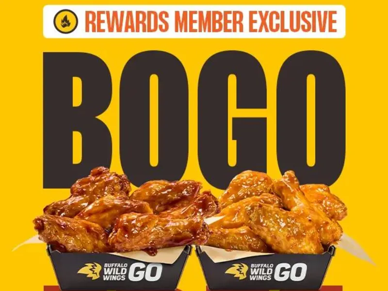BOGO Free Bone-in Wings Every Tuesday - Rewards Members Only