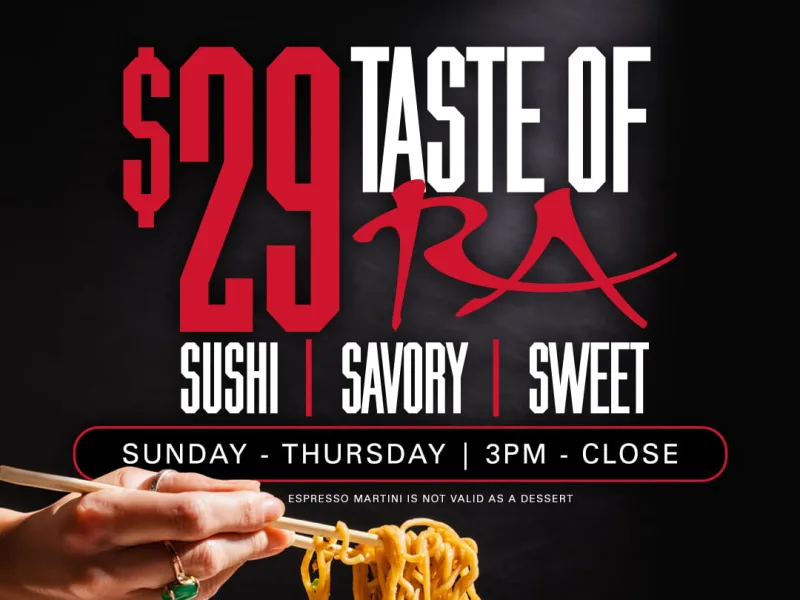 $29 Three-Course Tasting Menu