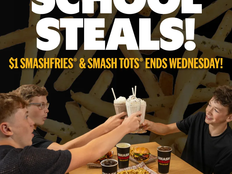 $1 Smashfries or Smashtots with ID