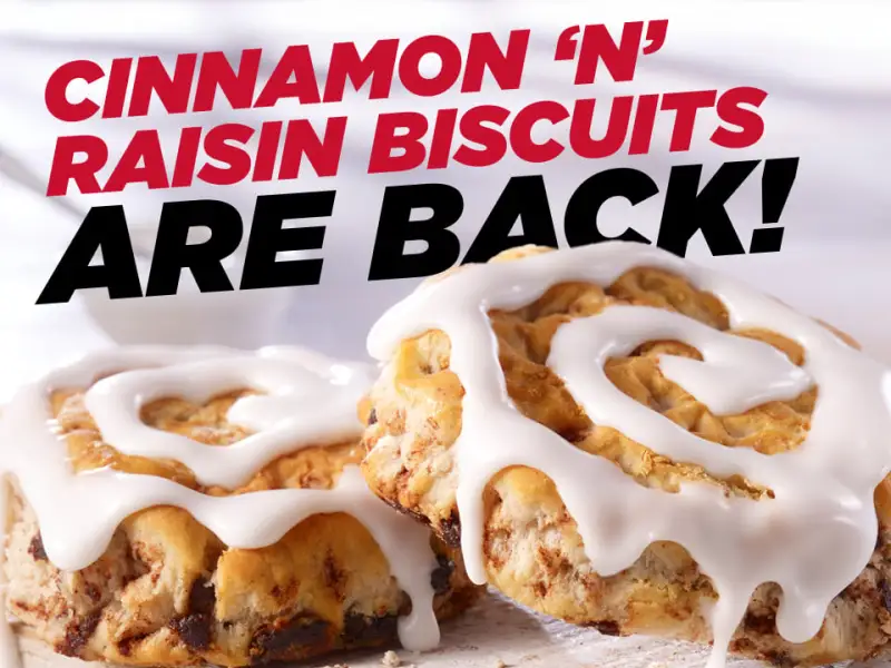 Cinnamon 'N' Raisin Biscuit for $1 - Rewards Members Only
