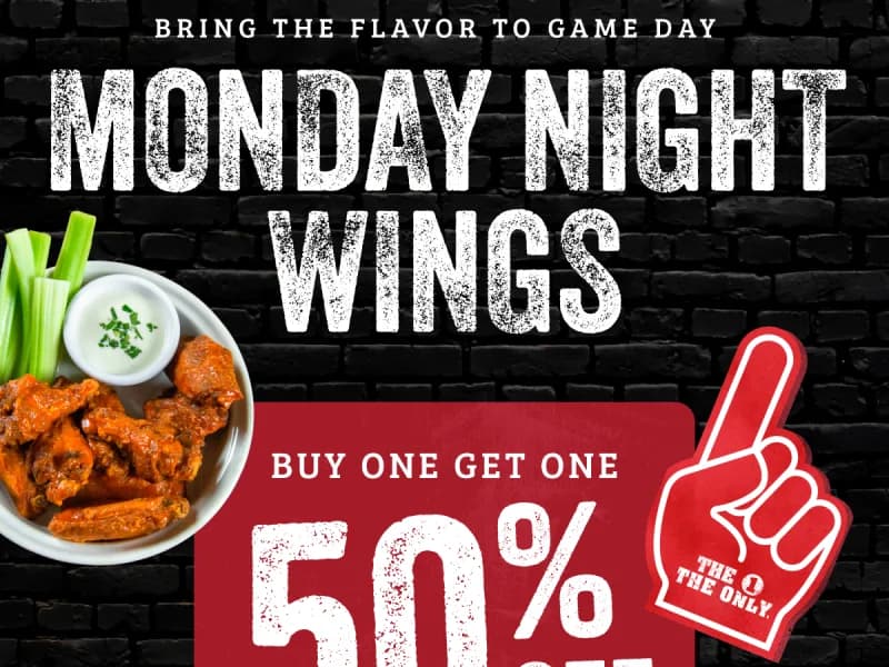 50% Off Traditional Wings - Rewards Members Only