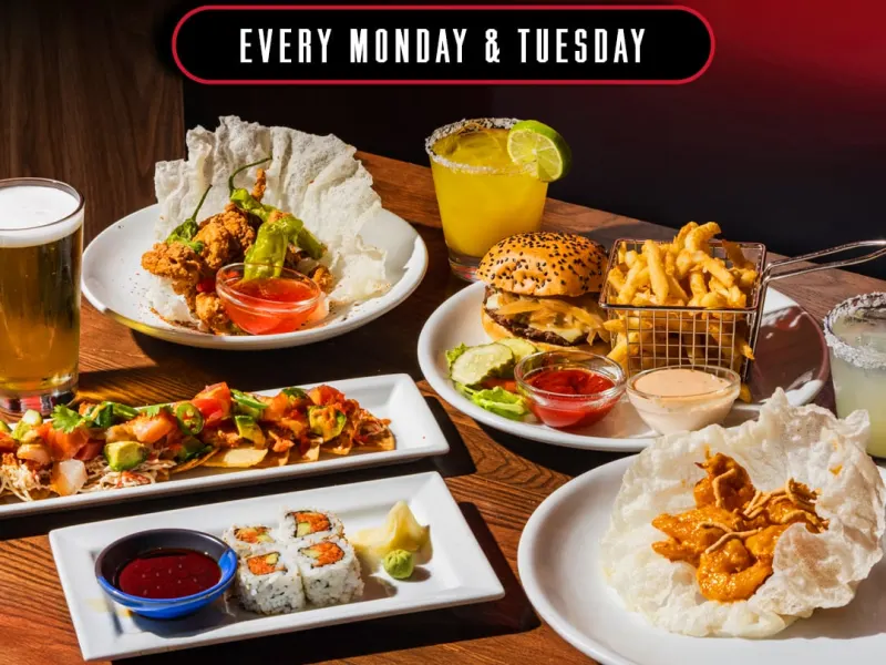 All-Day Happy Hour: Items for $3, $6, or $9