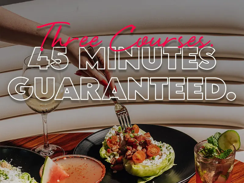 Power Lunch: 3 Courses for $45