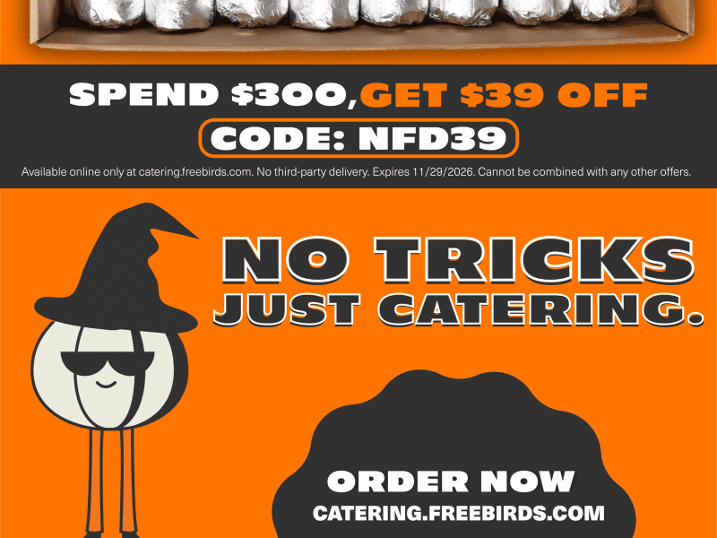 Free Dessert with Orange Shirt (In-Store Only)