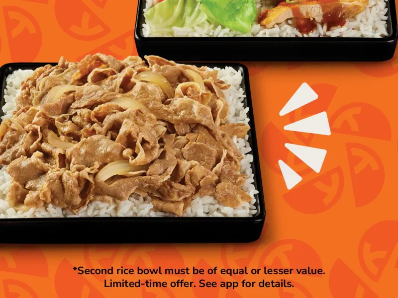 Buy One Rice Bowl, Get Second 50% Off