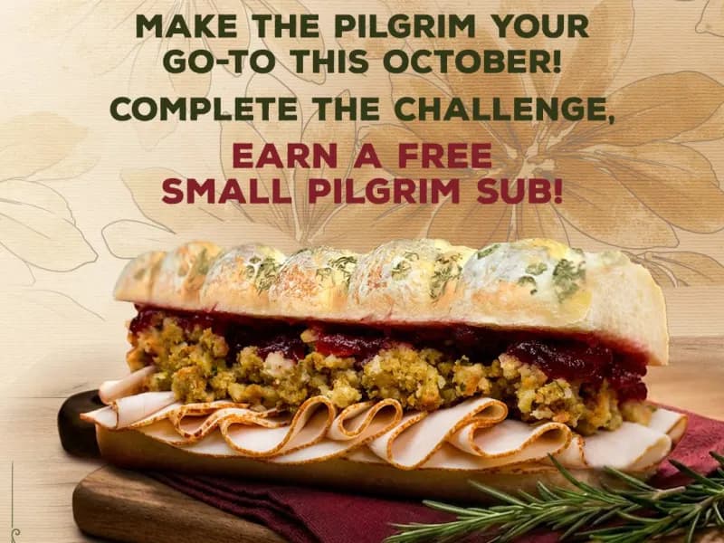 Free Small Pilgrim Sub - Rewards Members Only