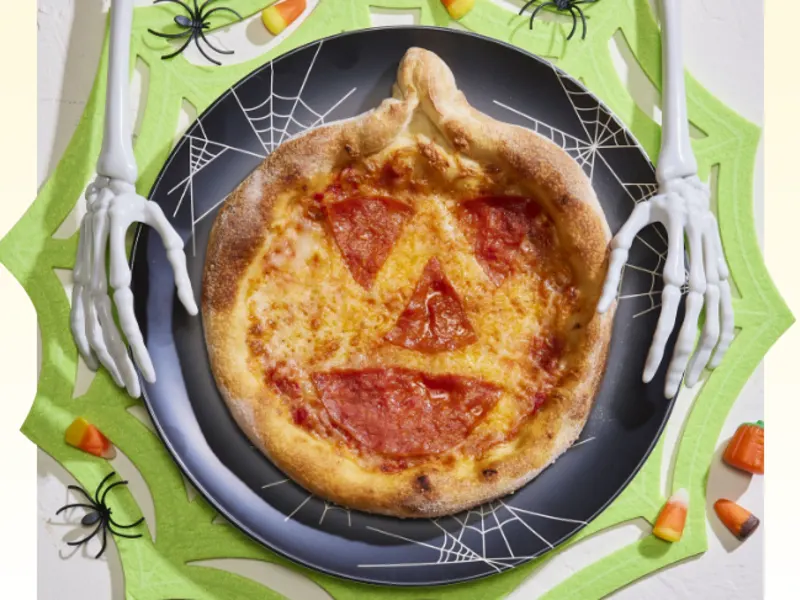 $5 Jack-O-Lantern Kids Pizzas