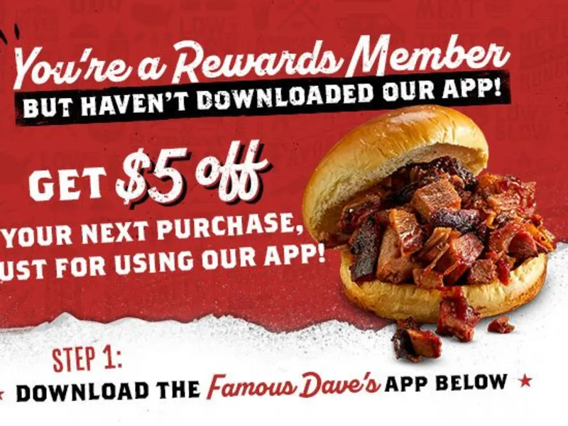 $5 Off Your Order - Rewards Members Only