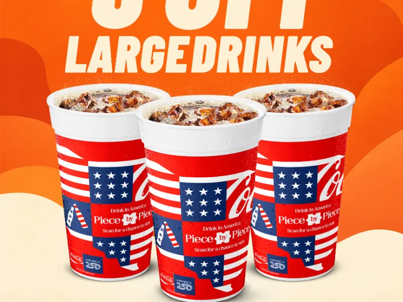 $3 Off Large Drinks - Rewards Members Only