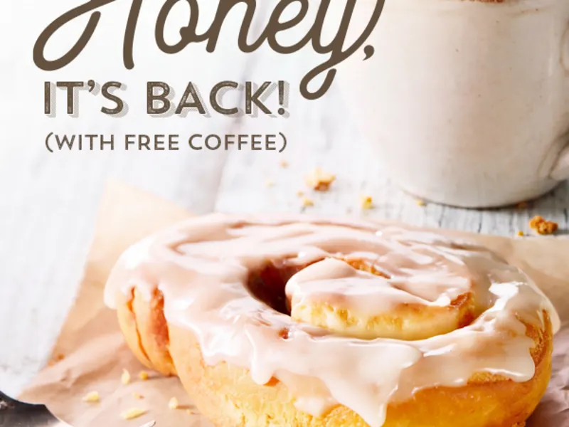 Free 12 oz. Coffee with Any Sweet