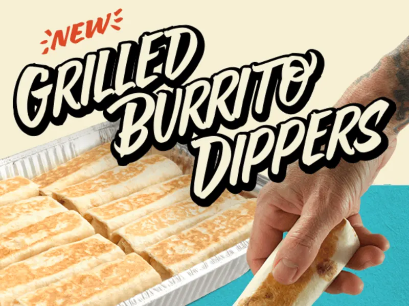 Junior Burrito, Queso & Drink for $9.95