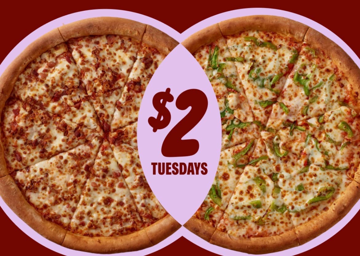 BOGO $2 Tuesday — Large or XL Pizzas