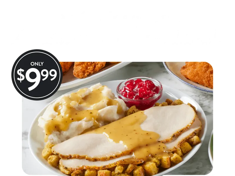 Turkey & Dressing Dinner Bell Plate for $9.99