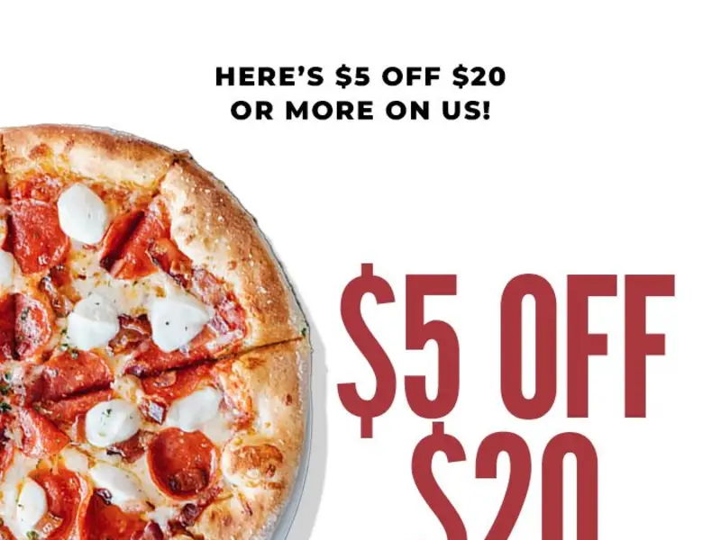 $5 Off $20+ Order
