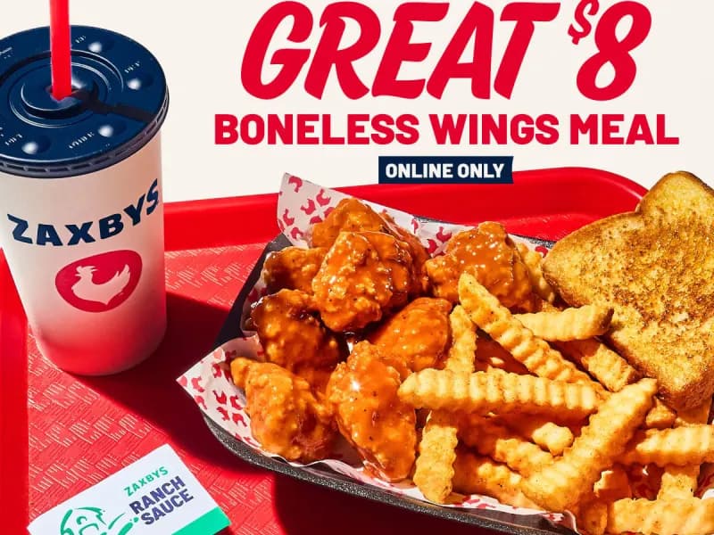 Great 8 Boneless Wings Meal for $8