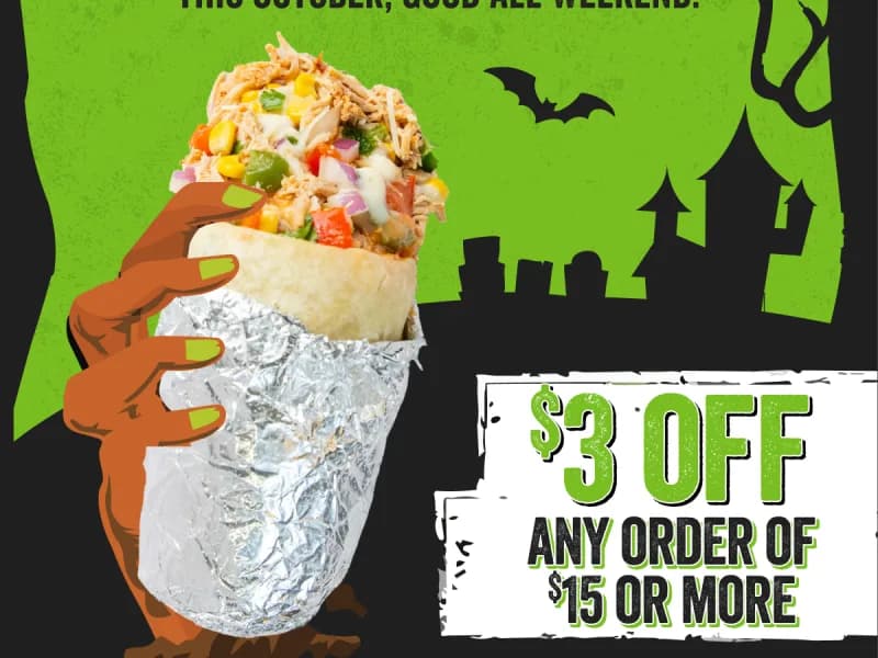 $3 Off Orders $15+