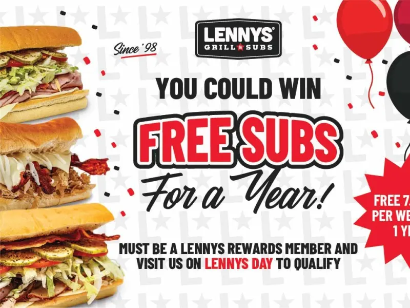 Free Subs for a Year - Rewards Members Only