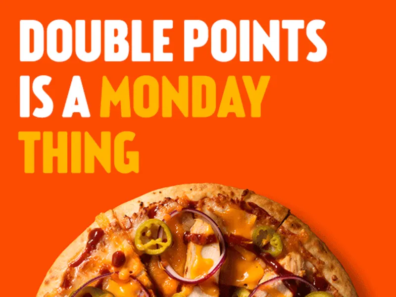 Double Reward Points on Mondays - Rewards Members Only