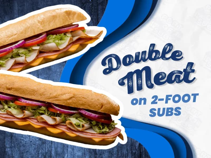 Free Double Meat on XL Classic Sub