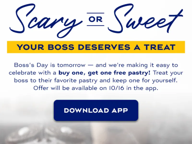 Buy One Get One Free Pastry - Rewards Members Only