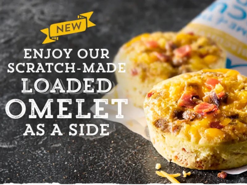 Free Loaded Omelet Side with Ultimate Purchase