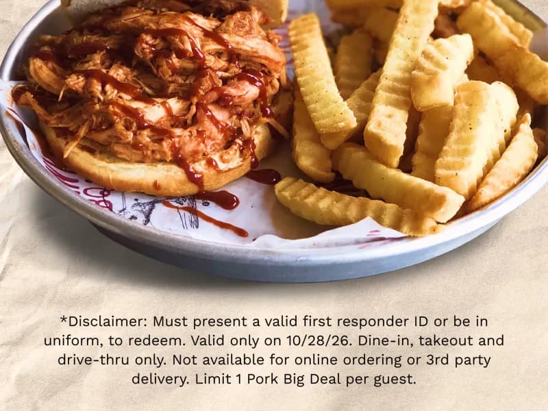 Free Pork Big Deal - First Responders Day